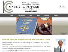 Tablet Screenshot of mkcutlerlaw.com